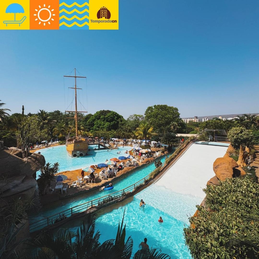 Aparthotel Piazza Com Acesso Ao Acqua Park Caldas Novas Exteriér fotografie